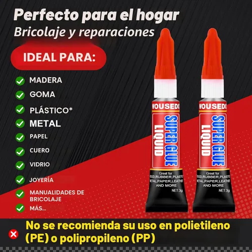 Vista 3 de 12 x 0.11 oz Super Glue líquido, pegamento de cianoacrilato multiusos