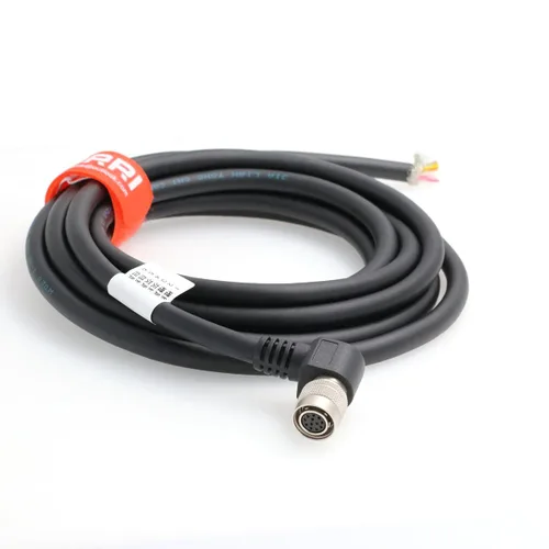 Vista 8 de Hirose de ángulo recto 12Pin hembra HR10A-10P-12S a Leadwires Cable de E/S para cámara Basler Aviator GigE (1M)