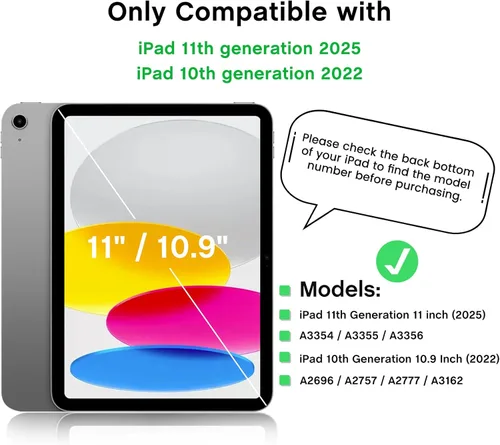 Vista 6 de Bioton - Protector de pantalla para iPad A16 de 11ª/10ª generación (2025/2022) Nano-Texture Glass, Auto Alignment Kit, Tempered Glass, Touch like