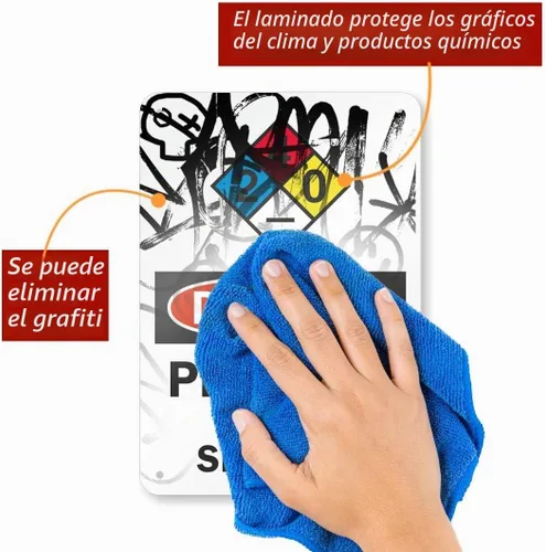 Vista 5 de SmartSign Letrero NFPA "Peligro - Propano, No Fumar" Aluminio de 7 x 10 pulgadas