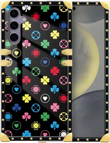 Vista 43 de Funda compatible con Samsung Galaxy S10 4G, TPU suave de lujo y parte trasera de policarbonato duro para niñas y mujeres, funda protectora a prueba