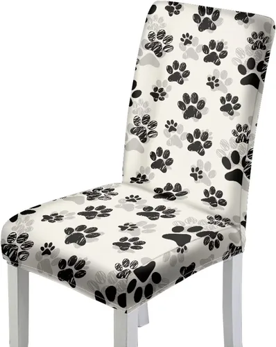 Vista 8 de HUGS IDEA Juego de 2 fundas para sillas de comedor con diseño de árbol de Navidad, jacquard, fundas protectoras para sillas Parsons de bastón