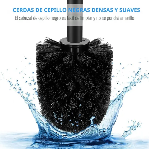 Vista 4 de SetSail Cepillo de Inodoro, Juego de Cepillo de Inodoro de Tamaño Compacto y Soporte para Baño con Mango de Acero Inoxidable, Cepillo Limpiador