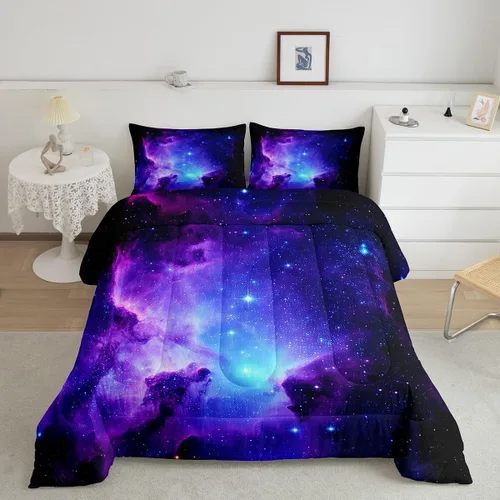 Vista 57 de Feelyou Juego de ropa de cama de sirena suave para niños y niñas, juego de edredón de escamas de peces oceánicos, tamaño individual, edredón