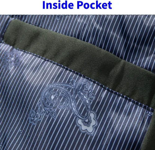 Vista 5 de TLZC Chaqueta bomber ligera para hombre, rompevientos, ajuste delgado, abrigo activo