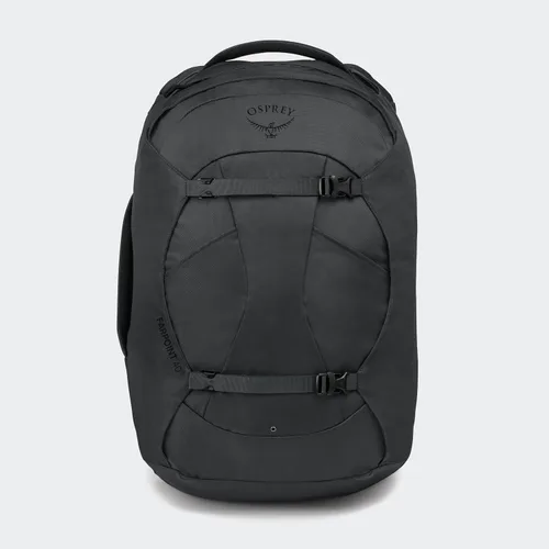 Vista 4 de Mochila de viaje Osprey Farpoint 40L para hombre, gris visión de túnel Tunnel Vision Gris