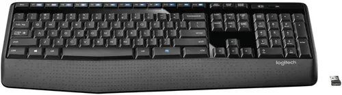 Vista 3 de Logitech Teclado inalámbrico de tamaño completo K345 con reposamanos