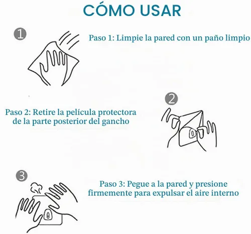 Vista 8 de Ganchos adhesivos transparentes de 30 libras (máximo), impermeables y resistentes al aceite, reutilizables, sin costuras, gancho de pared resistente