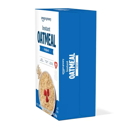 Vista 4 de Marca Amazon – Happy Belly Avena instantánea, original, 11.85 onzas (paquete de 1)