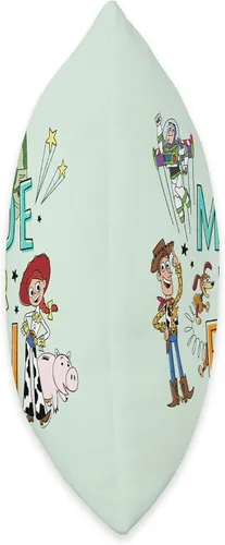 Vista 2 de PIXAR Disney Toy Story Crew - Almohada hecha para divertirse, 16 x 16 pulgadas, multicolor
