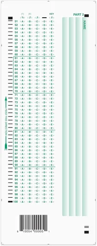 Vista 2 de Hoja de respuestas oficial de la marca Scantron 882-E. (paquete de 25)