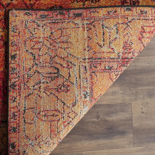 Vista 4 de SAFAVIEH Vintage Hamadan Collection - Alfombra de pasillo, 2.3 x 14 pies, naranja, diseño oriental tradicional persa, no desprende pelusa y de fácil
