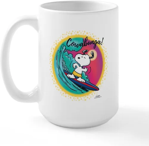 Vista 171 de CafePress SNOOPY Joe Cool - Taza de café de cerámica (15.0 fl oz)