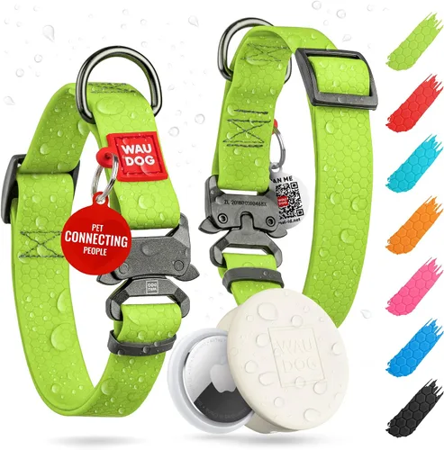 Vista 12 de WAUDOG Collar de perro impermeable – Collar ajustable para perros grandes, pequeños y medianos – Collares resistentes con cierre de metal duradero