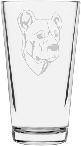 Vista 104 de Podenco Canario - Vaso de pinta de 16 onzas con temática de perro personalizado