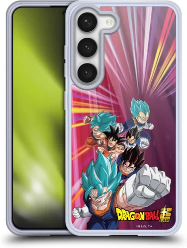 Vista 176 de Head Case Designs Funda de gel con licencia oficial de Dragon Ball Super Group Future Trunks Arc Characters [protección de grado militar] compatible