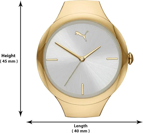 Vista 6 de PUMA Reloj de poliuretano contorneado para mujer Amarillo