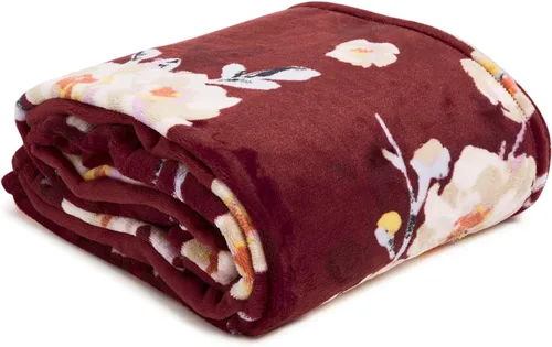 Vista 52 de Vera Bradley Manta de forro polar para mujer, manta de felpa suave para sofá, dormitorio y decoración del hogar