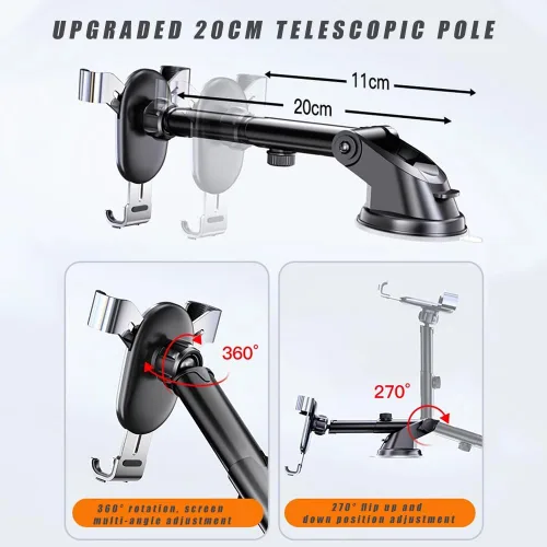 Vista 5 de for Mitsubishi Galant 2012 2013 2014 2015 2016 2017 Car Mobile Phone Holder, Easy Clamp Cellphone Holder Phone Holder for Cars Rock Solid Car
