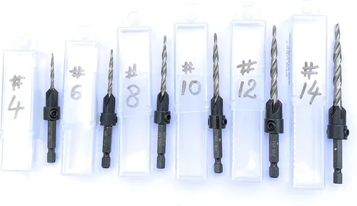 Vista 3 de FTG USA Contenedor de almacenamiento Caja de plástico extensible de 6 piezas utilizada como caja de almacenamiento para avellanadoras y brocas