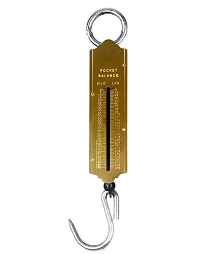 Vista 7 de XINTU Básculas de peces de resorte, báscula mecánica de bolsillo con lazo para colgar, para el hogar, cocina, equipaje, pesca (26.5 lbs)