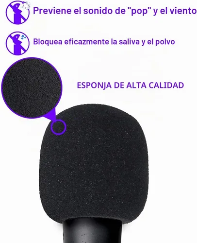 Vista 4 de YOUSHARES - Filtro pop SM58 compatible con micrófono Shure SM58, SM58S SM58-LC tipo bola para reducir los ruidos del viento, cubierta de micrófono 2
