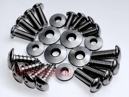 Vista 5 de Pernos o tornillos de matrícula alemán de lujo para automóvil (compatible con BMW y Mercedes-Benz)