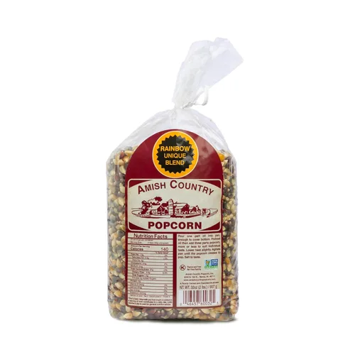 Vista 12 de Amish Country Popcorn Bolsa de 1 libra Granos de palomitas de maíz arcoíris Tradicional, sin OGM y sin gluten (Arcoíris - Bolsa de 1 libra)