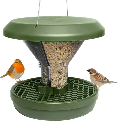 Vista 19 de SWISSINNO Anillo Bloqueador de Aves Grandes, Transparente, Previene que las Palomas, Cuervos y Otras Aves Grandes No Deseadas Asusten a las Aves Más