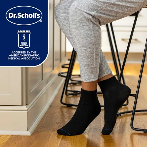 Vista 6 de Dr. Scholl's Calcetines circuladores y diabetes para mujer – Paquetes de 4, 6 y 12 pares – Control de la humedad no vinculante