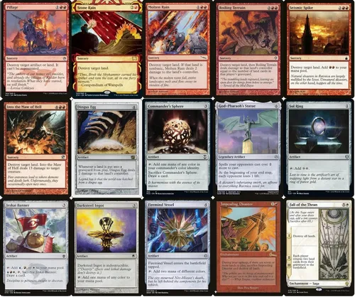 Vista 5 de Elite Commander Land Destruction Deck - Jeskai - Rojo Azul Blanco - EDH - Numot, The Devastator - 100 cartas - Magic The Gathering Deck - Muy fuerte