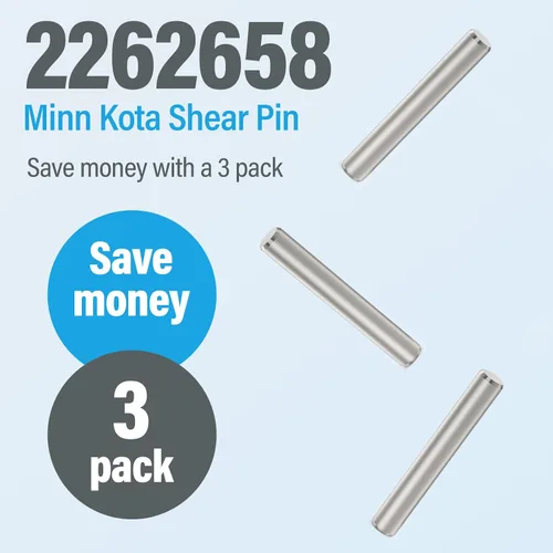 Vista 4 de Pasadores de cizalla de motor 2262658 compatibles con motores Minn Kota para Minnkota MKP 33 y MKP 38 cuña sin malas hierbas 2, motores de arrastre