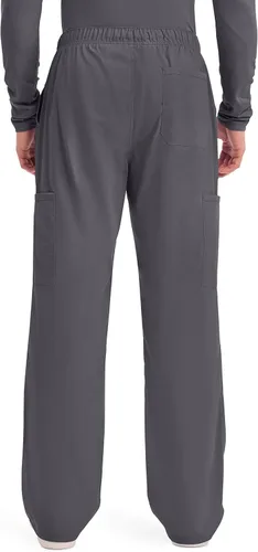 Vista 4 de Cherokee Scrubs for Men Tapered Leg Cargo Scrub Pants with Zip Fly, 5 Pockets Elastic Waist 2-Way Stretch & Easy Care WW190
