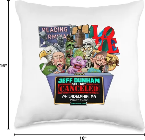 Vista 4 de Jeff Dunham Philadelphia, PA (2024) Almohada de tiro