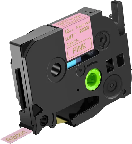 Vista 11 de NineLeaf Compatible con Brother P-Touch Embellish TZe-RE31 TZeRE31 TZ-RE31 TZRE31 TZRE31 TZRE31 0.472 in 0.47 Negro sobre Rosa Cinta de Satén