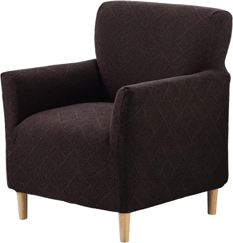 Vista 17 de HAOYONG - Funda elástica de terciopelo para silla de banquete, fundas para sillas de 1 pieza, fundas para sillones de sofá, funda suave para sillón