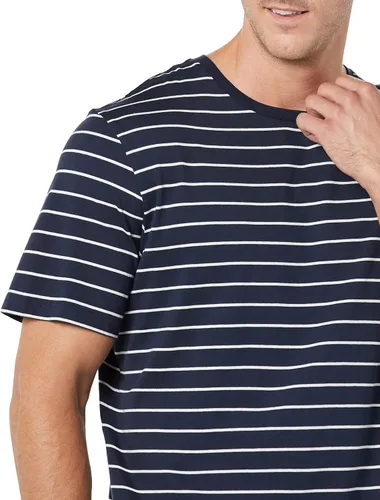 Vista 6 de Tienda Essentials Camiseta de manga corta con cuello redondo para hombre, ajuste regular, paquete de 2