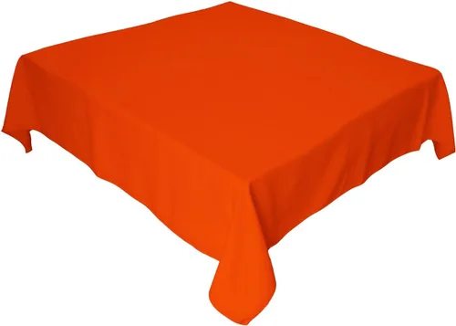 Vista 65 de LA Linen. Mantel cuadrado de popelina de poliéster