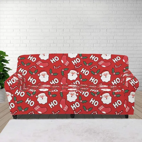 Vista 98 de Boatee Fundas de sofá de 1 pieza con diseño de copo de nieve azul, fundas elásticas para sofá, 1 cojín, protección de muebles, decoración para sala