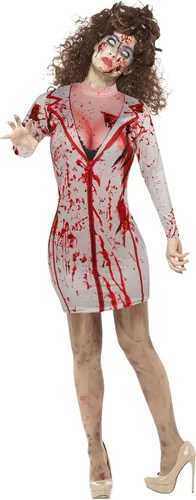Vista 2 de Disfraz sexy de enfermera para mujer - Scary Morph Zombie Dress Suits for Halloween