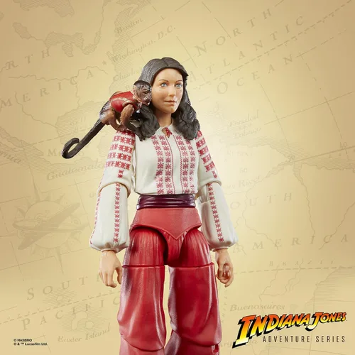 Vista 4 de Indiana Jones and The Raiders of The Lost Ark Adventure Series Marion Ravenwood, figuras de acción de 6 pulgadas, niños a partir de 4 años