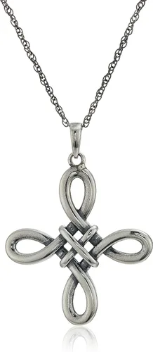 Vista 11 de Amazon Essentials . Collar con colgante celta de plata de ley 925 para mujer, cadena Rolo de 18 pulgadas, joyería hipoalergénica para mujer