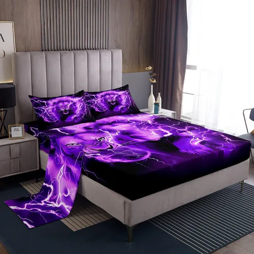Vista 36 de Manfei Juego de sábanas de baloncesto para niños, tamaño individual, juego de ropa de cama temática deportiva para decoración de habitación de niños
