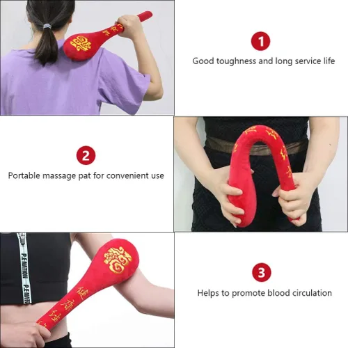 Vista 2 de ARTIBETTER Martillo masajeador de punto de acupuntura de mano, duradero, para el hogar, oficina, coche, promueve la circulación sanguínea, alivia