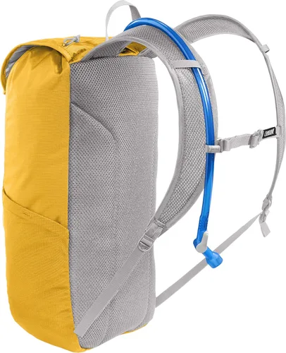 Vista 4 de CamelBak Mochila de senderismo Arete 18 Hydration Reservoir Azafrán/Plata