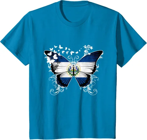Vista 58 de Camiseta con diseño de bandera de El Salvador