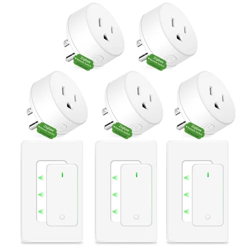 Vista 124 de NineLeaf - Enchufe de salida de control remoto, interruptor de luz de encendido y apagado inalámbrico desmontable 500FT Light Plug Decorator