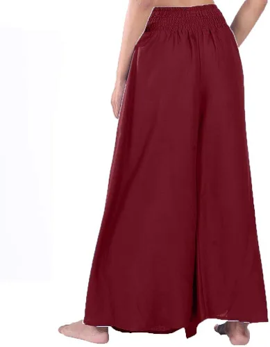 Vista 2 de LOFBAZ - Pantalones de yoga para mujer, con pierna ancha, estilo hippie, tipo Harem, floreados, para casa.
