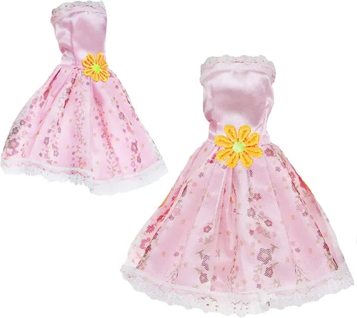 Vista 5 de Mini vestido de bola de 6 piezas para muñeca de 11.5 pulgadas