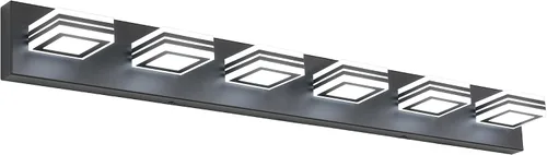 Vista 28 de SOLFART Lámparas LED para tocador de baño: 3 luces de níquel cepillado moderno acrílico para pared de baño sobre espejo de 20 pulgadas 5CCT Níquel